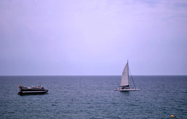 stock image Pleasure boats at sea