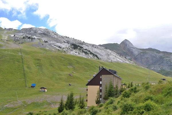 stock image Candanchu ski tracks in summer