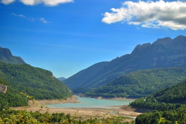 Lake os Bubal in the Pyrenees clipart