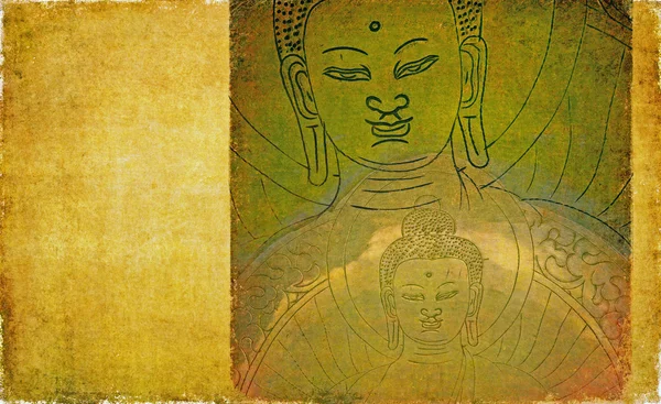 Absztrakt background vele buddha — Stock Fotó