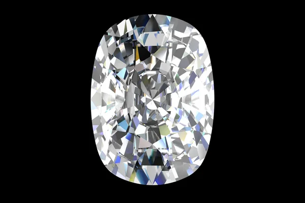 Diamant-Juwel auf schwarzem Hintergrund — Stockfoto