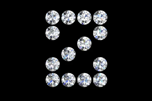 Diamant nummer twee — Stockfoto