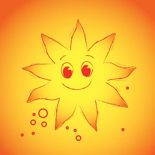 Червоне сонце — стоковий вектор