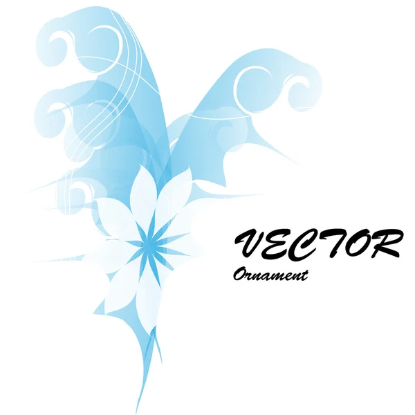 Decoración azul — Vector de stock