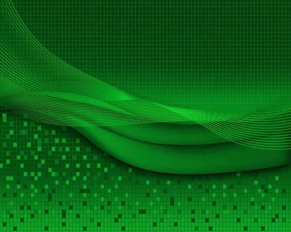 Абстрактний фон в зеленому — стоковий вектор