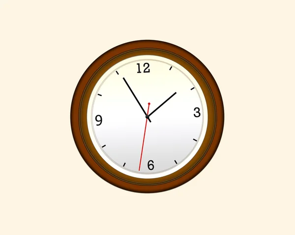 stock vector Brown clock.