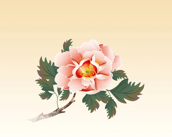 Ilustración vectorial de rosa  . — Archivo Imágenes Vectoriales