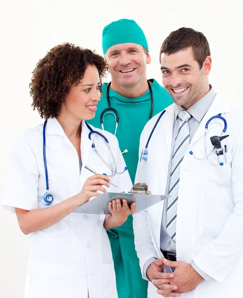 Team di medici fiduciosi — Foto Stock