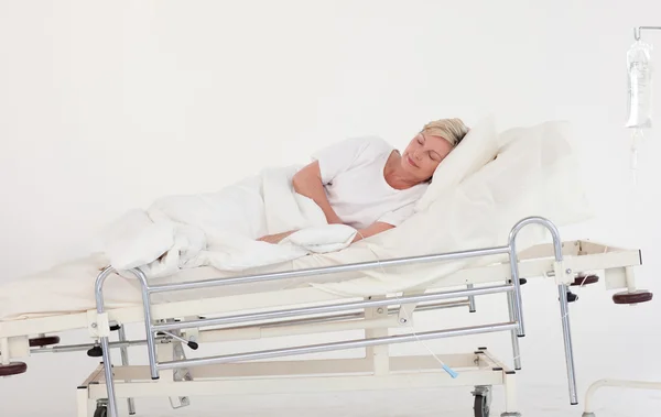 Tired elderly patient — Stock Photo, Image