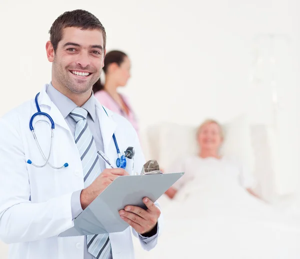 Confident chief physician in a hospital — Stock Photo, Image