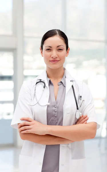 Portrait of a confident female doctor — Stock Photo, Image
