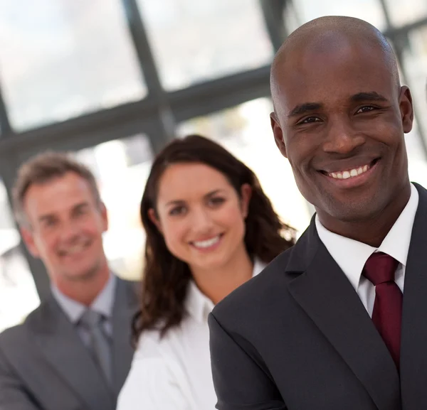 Young confident business team looking at the camera — Stock Photo, Image