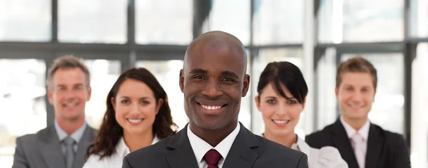 View of a confident business team looking at the camera — Stock Photo, Image