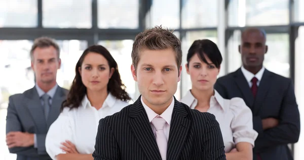 Portrait of a serious business team looking at the camera — Stock Photo, Image