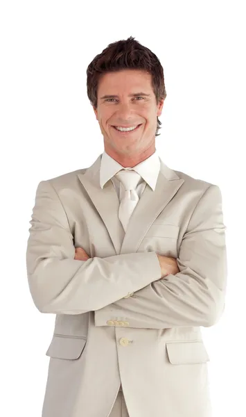 Portrait of a caucasian manager looking at the camera — Stock Photo, Image