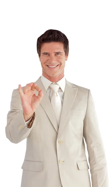 Charming businessman looking at the camera — Stock Photo, Image
