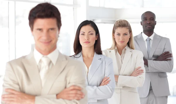 Portrait of a positive team at work — Stock Photo, Image