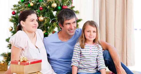 Ritratto di Natale in famiglia — Foto Stock