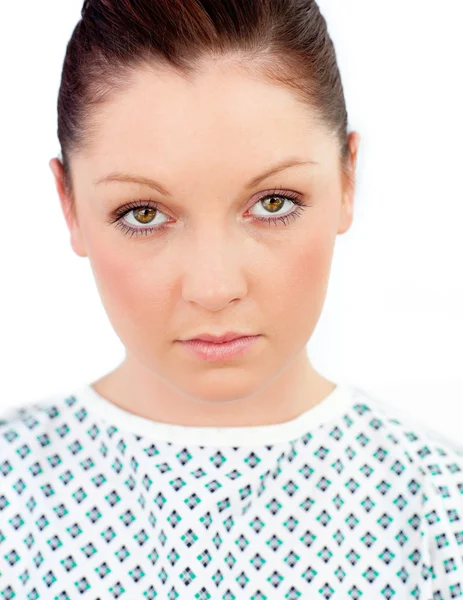 Sick female patient looking at the camera — Stock Photo, Image