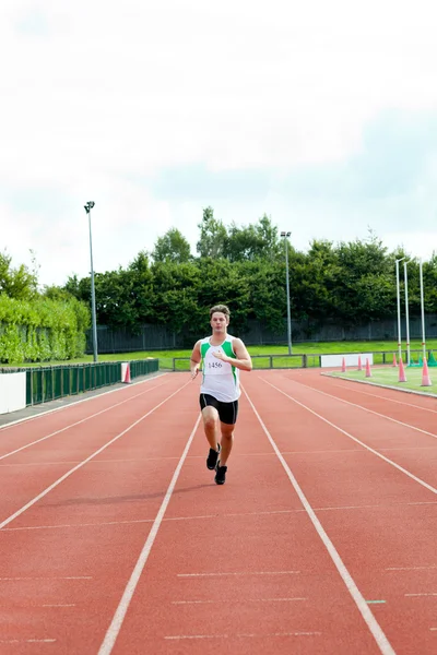 Manliga sprinter utbildning — Stockfoto