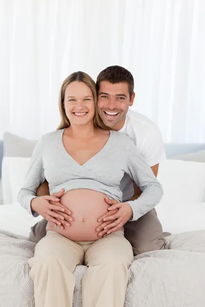 Portrait of a lovely couple of future parents — Stock Photo, Image