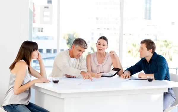 Coworkers working in their office — Stock Photo, Image