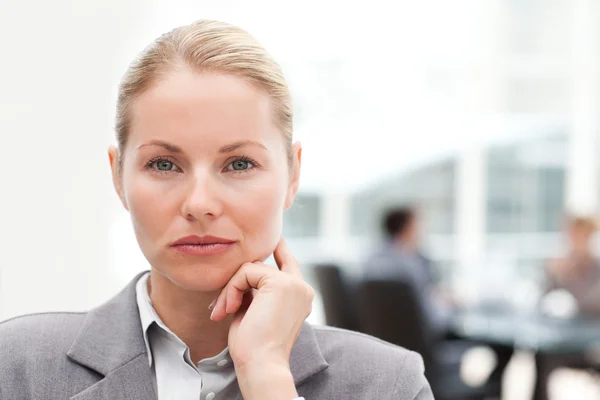 Attractive businesswoman in her office — Stock Photo, Image