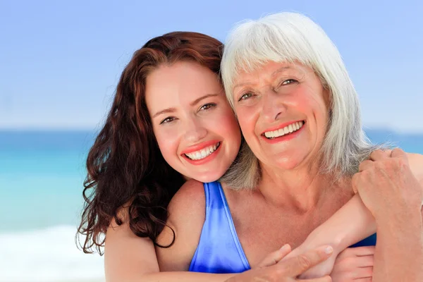 Senior woman with her daughter — Stock Photo, Image
