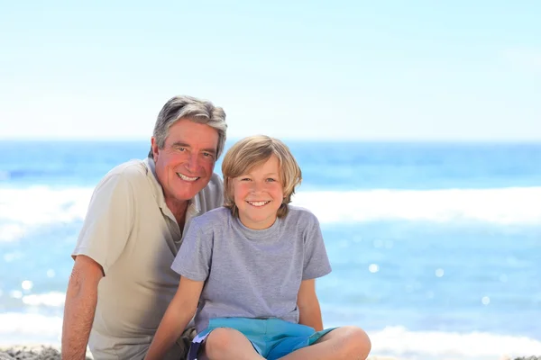Grandfather with his grandson — Stock Photo, Image