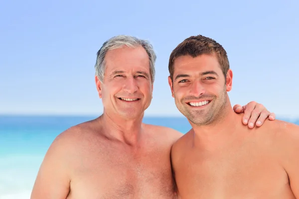Man with his father-in-law Royalty Free Stock Images
