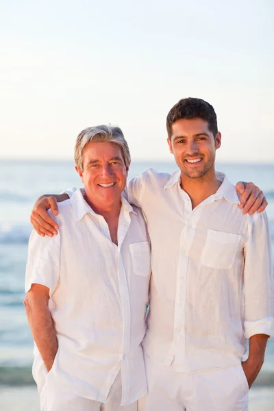 Portrait of a father with his son Stock Image