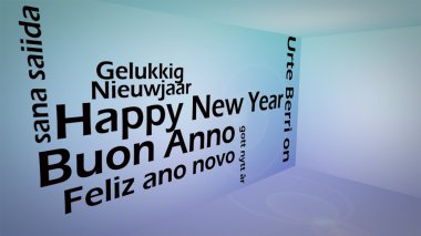 Creative image of happy new year concept clipart