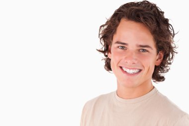 Portrait of a smiling man clipart