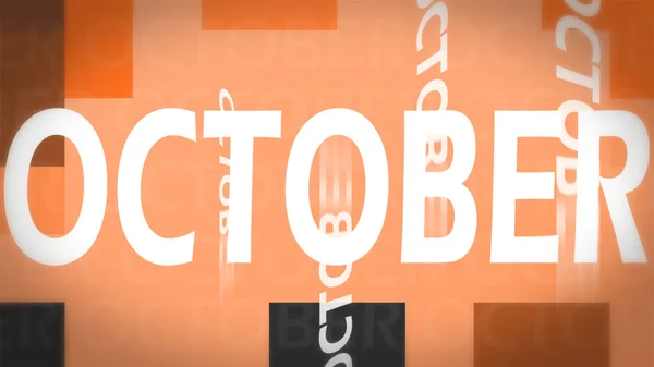 Creatieve afbeelding van oktober concept — Stockfoto