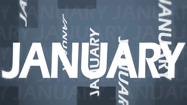 Creative image of January concept — Stock Photo, Image