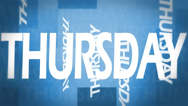 Creative image of Thursday concept — Stock Photo, Image