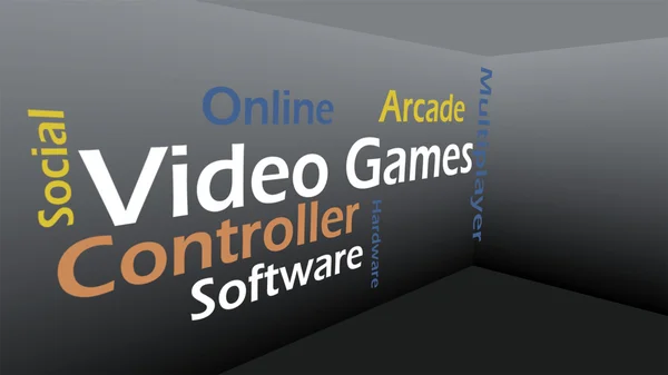 Creative image of video games concept — Stock Photo, Image