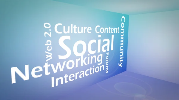 Creative image of social networking concept — Stock Photo, Image