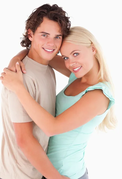 Portrait of a happy couple smiling — Stock Photo, Image
