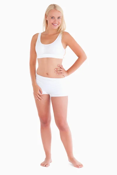 Young woman in underwear — Stock Photo, Image