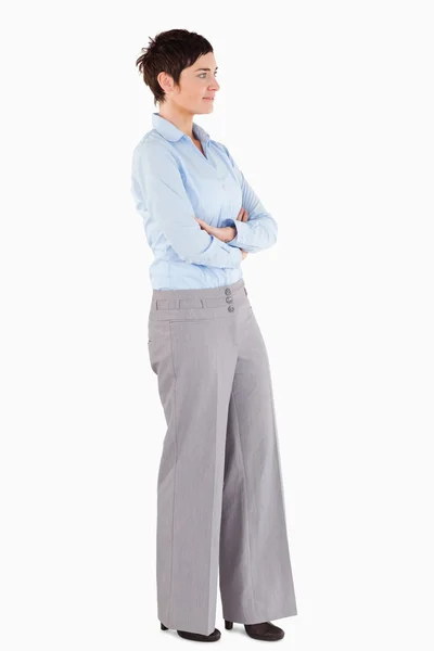 Woman standing up — Stock Photo, Image