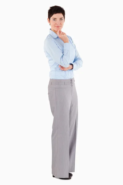 Businesswoman standing up — Stock Photo, Image