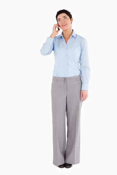 Businesswoman making a phone call — Stock Photo, Image