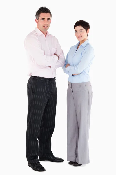 Office workers standing up — Stock Photo, Image