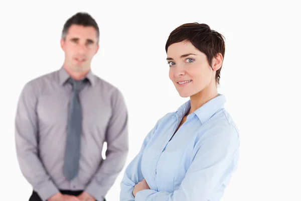 Close up of office workers posing — Stock Photo, Image