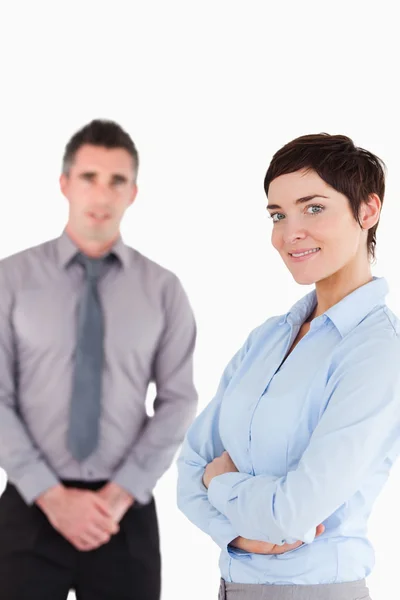 Portrait of office workers posing — Stock Photo, Image