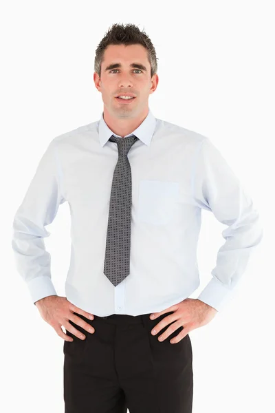 Portrait of a smiling manager posing — Stock Photo, Image