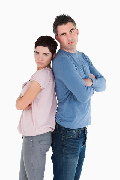 Couple mad at each other — Stock Photo, Image