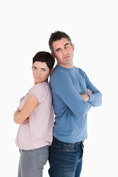 Couple angry at each other — Stock Photo, Image