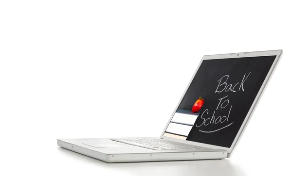 Современный и стильный ноутбук на столе — стоковое фото